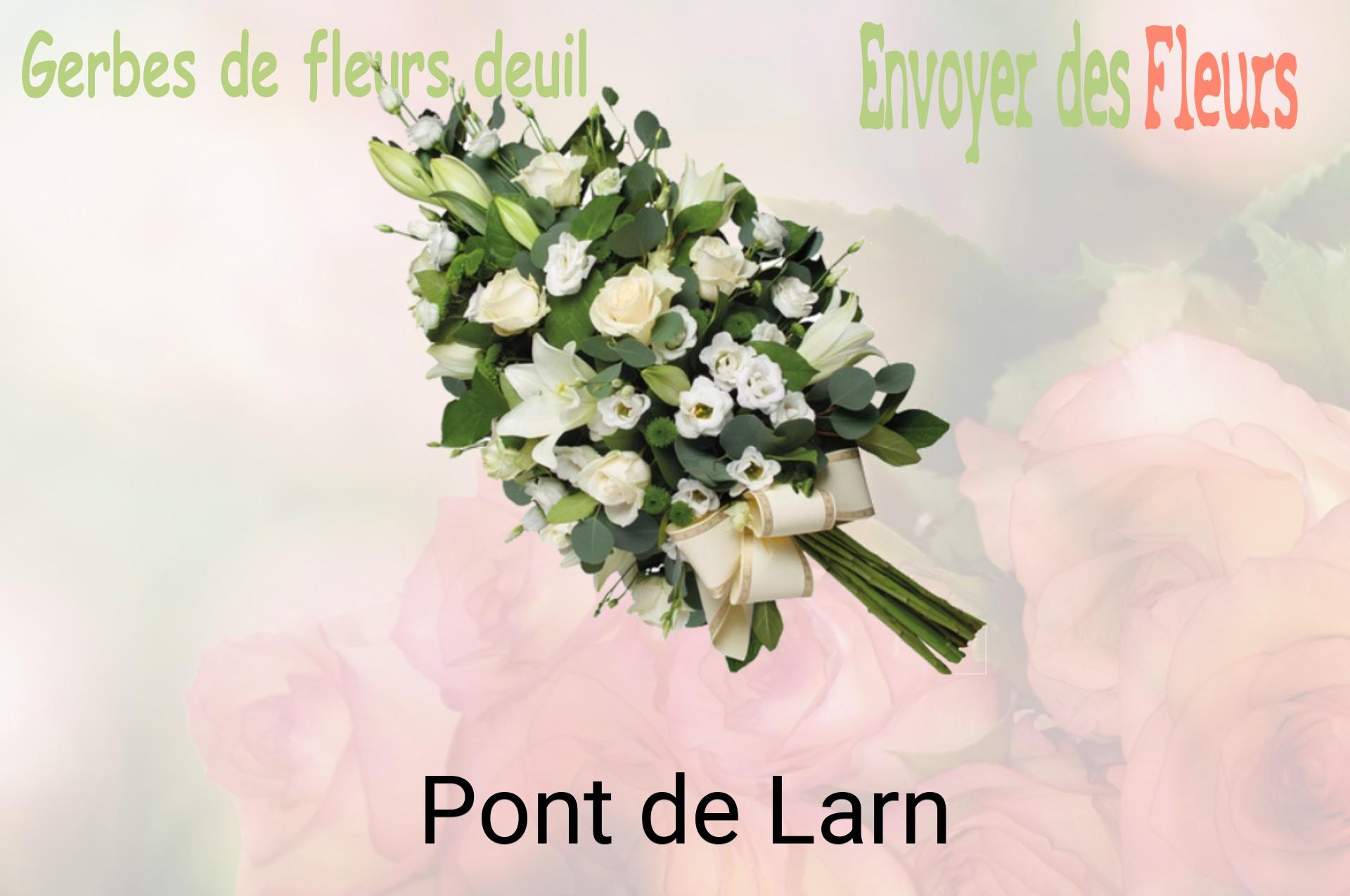 Gerbe de fleurs de deuil livrée à Pont-de-Larn
